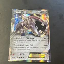 2016 Pokemon XY Steam Siege Steelix EX 67/114 Holo Rare English - Image 1