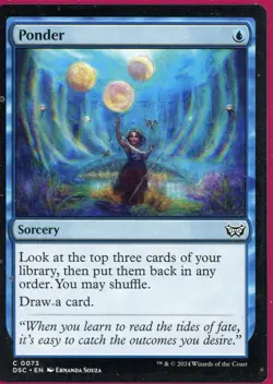 2024 Magic the Gathering Ponder Sorcery Commander Duskmourn Near Mint - Image 1