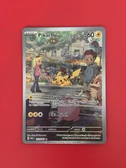 Pikachu 173/165 Scarlet & Violet 151 Illustration Rare Full Art Pokemon - Image 1