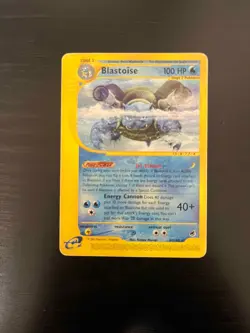Blastoise Pokemon TCG Card 2002 Expedition Set 37/165 Non-Holo HP - Image 1