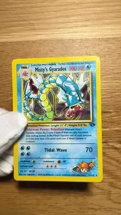 Pokemon TCG Misty's Gyarados Holo Rare Gym Challenge 13/132 Unlimited Edition - Image 2