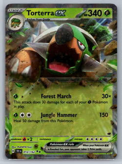 Torterra ex Pokemon SV Temporal Forces Double Rare 012/162 - Image 1
