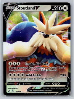 Stoutland V Pokemon TCG Crown Zenith Ultra Rare 116/159 - Image 1