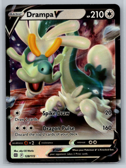 Drampa V Pokemon TCG Sword & Shield Brilliant Stars Ultra Rare 128/172 - Image 1
