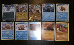 10 Swinub, Piloswine & Mamoswine Pokemon Cards NM Including Mamoswine EX 079/159 - Image 1