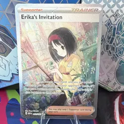 Pokemon TCG Scarlet & Violet 151 Erika's Invitation 203/165 SIR Holo EN - Image 1
