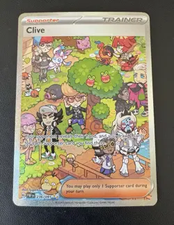 Pokemon Clive 236/091 SV: Paldean Fates Special Illustration Rare NM/Mint - Image 2