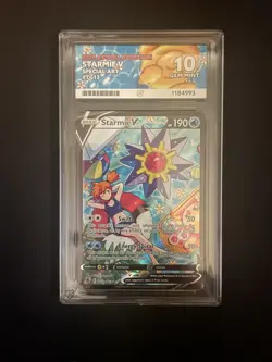 Pokemon TCG Starmie V ACE 10 Special Art TG13/TG30 Astral Radiance Perfect Subs - Image 1