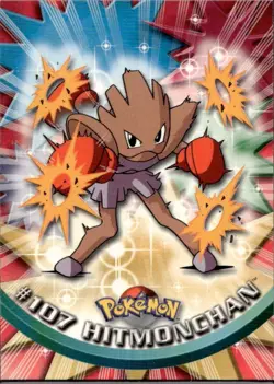 Hitmonchan #107 2000 Topps Pokemon Series 2 Blue Logo - Image 1
