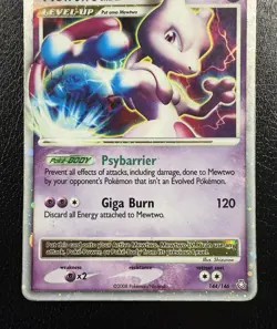 Mewtwo LV.X 144/146 Legends Awakened Holo Ultra Rare With Swirl🌀 HP/DMG - Image 3