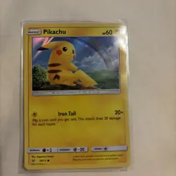 Pokemon Pikachu 28/73 - SM Shining Legends - Holo Rare - Excellent - Image 1