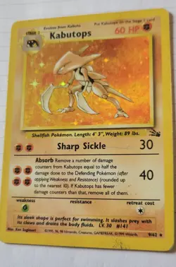 Kabutops 9/62 Fossil Holo Unlimited Edition - Image 1