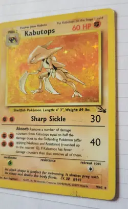 Kabutops 9/62 Fossil Holo Unlimited Edition - Image 2