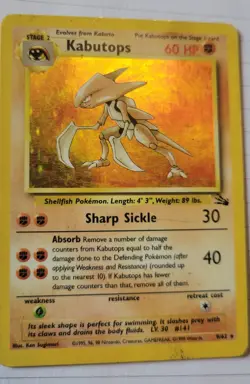 Kabutops 9/62 Fossil Holo Unlimited Edition - Image 3