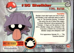 Shellder #90 2000 Topps Pokemon Series 2 Blue Logo - Image 2