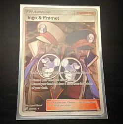 The Pokemon Company Ingo & Emmet 176/181 SM-Team Up Full Art Holo UR Eng - Image 1