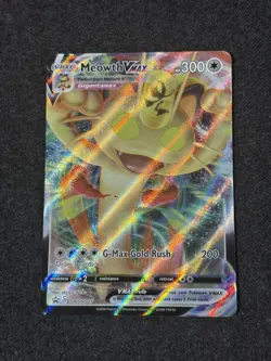 Meowth VMAX SWSH005 Holo Promo Sword & Shield Promo Pokemon Near Mint - Image 1