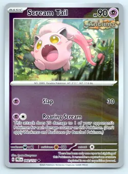 Pokemon Scream Tail SV: Prismatic Evolutions PRE Reverse Holo 042/131 NM - Image 1