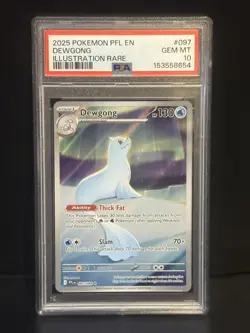 Dewgong 097/094 Illustration Rare Pfl En-phantasmal Flames Pokemon PSA 10 - Image 1