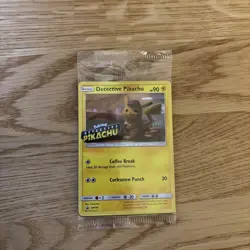 Pokemon TCG Detective Pikachu SM190 Black Star Promo Stamped - NEW - Sealed - Image 1