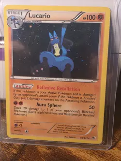 The Pokemon Company Lucario 80/113 Legendary Treasures Holo Rare English Hp dmg - Image 1