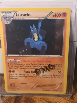 The Pokemon Company Lucario 80/113 Legendary Treasures Holo Rare English Hp dmg - Image 3