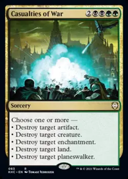 x1 Casualties of War R MTG Commander: Kaldheim M/NM, English - Image 1