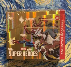 New Sealed MTG Magic The Gathering Marvel Super Heroes Collector Booster Box - Image 1