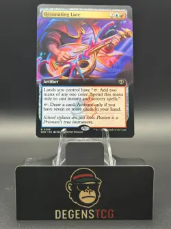 Resonating Lute (Extended Art) 355 Secrets of Strixhaven Magic: The Gathering NM - Image 1