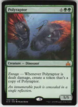Polyraptor 144 Mythic Rivals of Ixalan Magic: The Gathering Lightly Played - Image 1