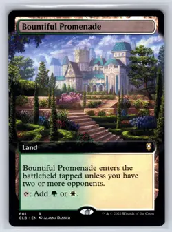 Bountiful Promenade (Extended Art) 601 Battle for Baldur's Gate MTG NM - Image 1
