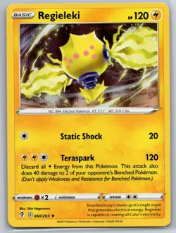 NM Regieleki 060/203 Holo Rare Evolving Skies Pokemon 2021 - Image 1