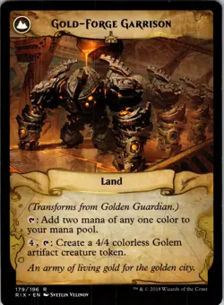 Golden Guardian 179 Rare Rivals of Ixalan Magic: The Gathering Lightly Played - Image 2