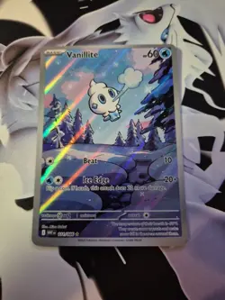 POKEMON - VANILLITE - 111/086 - ILLUSTRATION RARE - S&V WHITE FLARE - BRAND NEW - Image 1