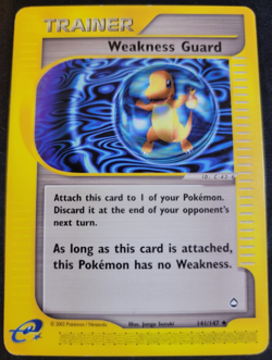 Bubble Charmander Weakness Guard 141/147 Aquapolis Set Pokemon Trading Cards LP - Image 1