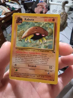 Kabuto 50/62 Fossil W Gold Stamp Wizards Promo Card Pokemon - Image 1