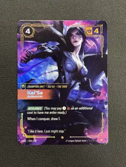 Kai’Sa Survivor Origins OGN 039/298 Epic NM Foil League of Legends Card - Image 1