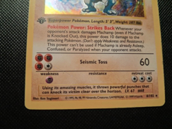 Pokemon Machamp 1st Edition Base Set Shadowless 008/102 Card. Rough Condition - Image 3