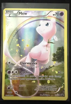 Mew (XY110) Generations Full Art Black Star Promo Pokemon Card RARE NM MINT - Image 1