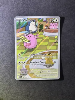 Pokemon TCG Chansey 187/167 Twilight Masquerade Illustration Rare Holo Card - Image 1