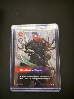 Riftbound Pyke Legend Bloodharbor Ripper Foil Card 228/219 Overnumber - Image 1