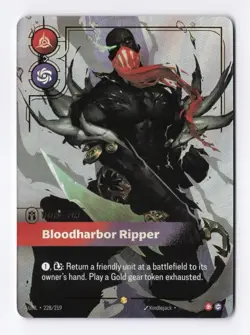 Riftbound Pyke Legend Bloodharbor Ripper Foil Card 228/219 Overnumber - Image 2