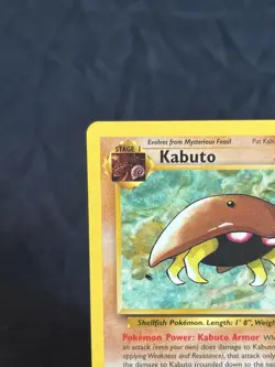 Kabuto W Stamp Stamped WOTC Promo, Fossil, 50/62, LP+ Pokemon Card - Image 2