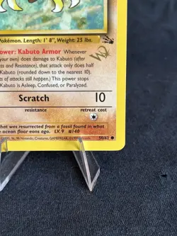 Kabuto W Stamp Stamped WOTC Promo, Fossil, 50/62, LP+ Pokemon Card - Image 5