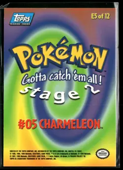 Charmeleon #64 Topps Trading Cards Pokemon Near Mint - Image 2