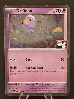 Drifloon (Cosmos Holo) 089/198 Fart Swirl🍑🌀 Prize Pack Series Cards Pokemon - Image 4