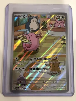 Pokemon TCG Chansey Illustration Twilight Masquerade Card 187/167 - Image 1