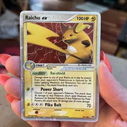 Raichu ex 97/106 - EX Emerald 2005 - Ultra Rare Holo Pokemon Card - NM Raw - Image 1