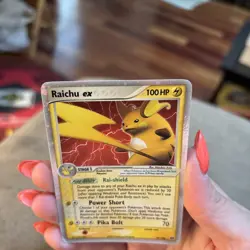 Raichu ex 97/106 - EX Emerald 2005 - Ultra Rare Holo Pokemon Card - NM Raw - Image 5
