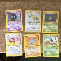 Pokemon TCG GERMAN 1999 Jungle 6-Card Non-Holo Lot Evoli + - Image 1